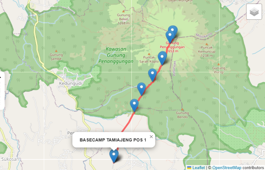 Jalur Pendakian Gunung Penanggungan Via Tamiajeng